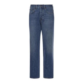 Valentino Garavani Straight Jeans, male, Blue, Size: W36 Straight Leg Jeans
