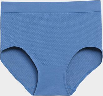 Miiyu Womens Textured high-waist Hipster Panties Nylon