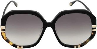 Chloé Sunglasses, female, Black, ONE SIZE, Stylish Oversize Sunglasses