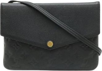 Louis Vuitton Pre-owned Vintage Cross Body Bag - Dames - Vintage Schoudertas - Zwart - ONE Size - Leer - Vintage