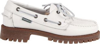 Sebago White Ranger Tale Leather Loafers