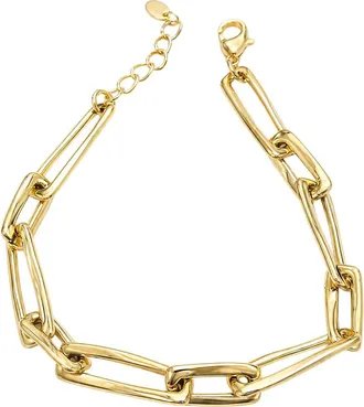 Argento Vivo Chunky Paper Clip Chain Bracelet in Gold at Nordstrom