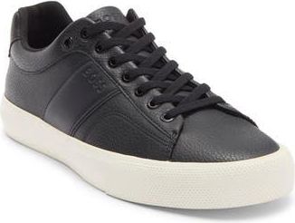 BOSS Aiden Tennis Sneaker in Black/Black/White at Nordstrom Rack, Size 12Us / 11Uk