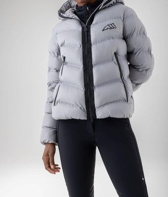 Equiline Cabry Padded Jacket In Grey/patricia Purple