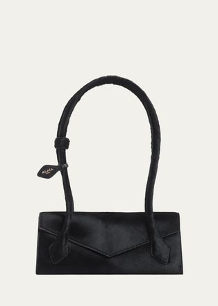 Alaia Le Teckel Small Calf Hair Flap Shoulder Bag