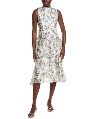 Gracia Printed Sleeveless Waist Band Dress