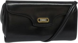 Bally Pre-owned Cross Body Bags, female, Black, Size: ONE SIZE Pre-owned Leather Shoulder Bag