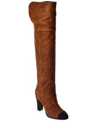 Veronica Beard Veronica Beard Conrad Suede Over-The-Knee Boot