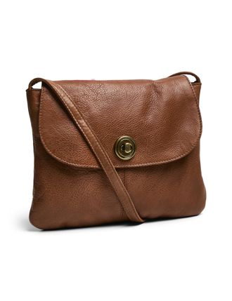 Pieces Womens Pctotally Large Leather Party Bag Noos Shoulder Bag, Root Beer, ONE SIZE