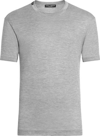 Dolce & Gabbana T-shirt in seta - Grigio