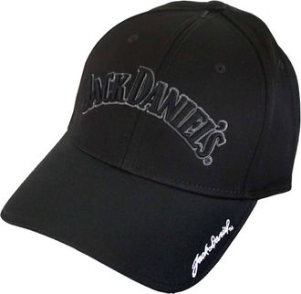 Jack Daniels Mens Embroidered Cap In Black