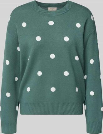 Freequent Strickpullover aus Viskose-Mix Modell Flow in Gruen, Gr&ouml;&szlig;e XXL