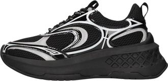 Emanuelle Vee Schoenen, Dames, Zwart, 35 EU, Leer, Arcade Sneakers