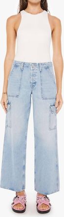 Mother Spinner Cargo Nerdy High-Rise Jeans In LetS Bounce