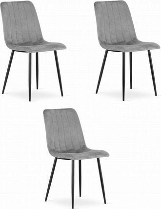 OEM Silla Lava - Terciopelo Gris Claro X 3