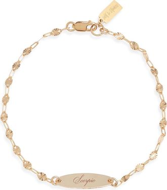 Set & Stones Engraved Zodiac Pendant in Gold /Scorpio at Nordstrom