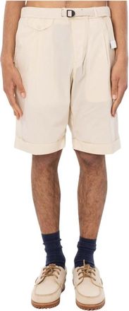 White Sand Stretch Katoenen Plooishorts - Heren - Korte Broeken - Wit - XL - Katoen - Korte Broeken