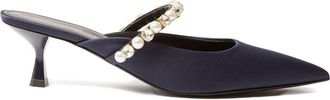 Stella McCartney Stella Mccartney Womens Elsa Narrow Heel Shoes Decorated With Pearls