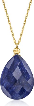 Ross-Simons Sapphire Necklace in 10kt Yellow Gold