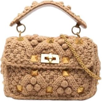 Valentino Pre-owned Satchel - Dames - Vintage Mini Tas - Beige - ONE Size - Vintage
