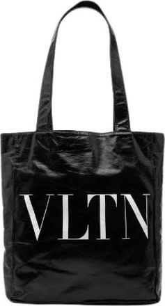 Valentino Pre-owned Vltn Leather 2way Tote - Dames - Vintage Shopper - Zwart - ONE Size - Leer - Vintage