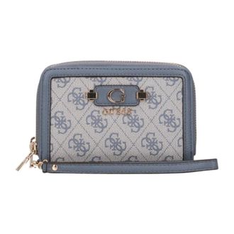 Guess Compacte Portemonnee - Dames - Portefeuilles - Blauw - ONE Size - Accessoires