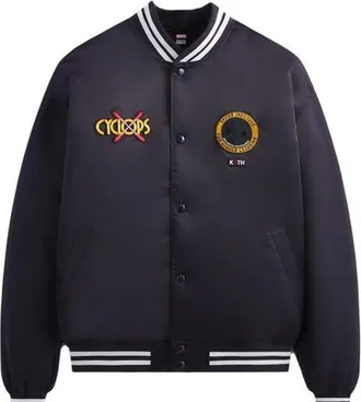 Kith For X-Men Cyclops Satin Bomber Jacket Ink KHM010321-432