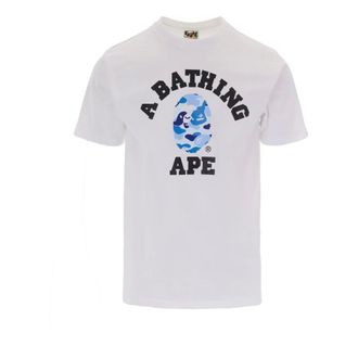 A Bathing Ape ABC Camo One Point Tee - male - A BATHING APE - T-Shirts - White - XL - Tops