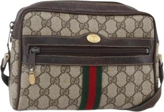Gucci Pre-owned Cross Body Bags, female, Beige, Size: ONE SIZE Pre-owned Plastic Cross Body Bag