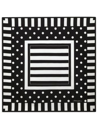 Dolce & Gabbana Foulard a pois - Nero