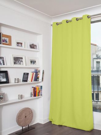 MOONDREAM Cortina t&eacute;rmica opaca ollaos verde MC566 140x260