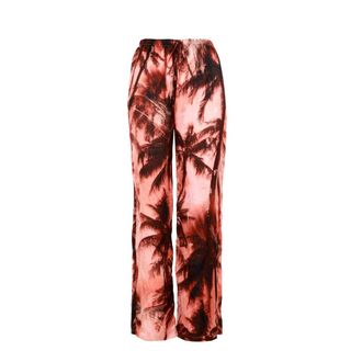 Erika Cavallini Semi Couture Semi-Couture Broek - Dames - Wijde Broeken - Veelkleurig - L - Polyester - Broeken