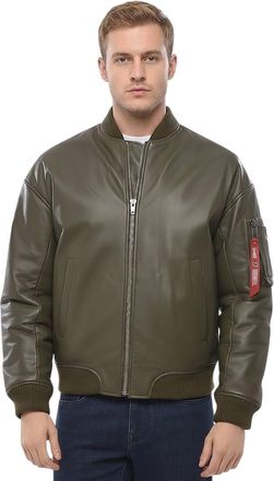 Dsquared2 Green Solid Bomber Jacket