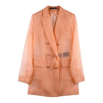 Max Mara Dames, Jassen, Roze, Maat: S Zijde