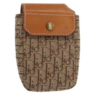 Dior Pre-owned Sigarettendoos - Dames - Pre-owned - Beige - Maat: ONE Size Leer