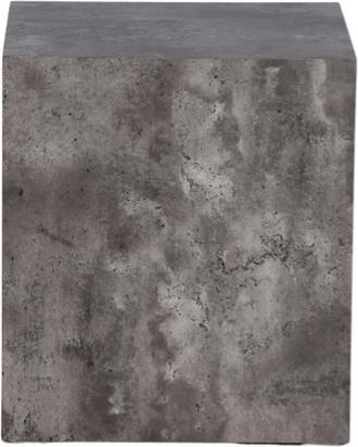 VE DESIGN Design Beistelltisch York high 40 x 40 cm - Marmorlook Grau