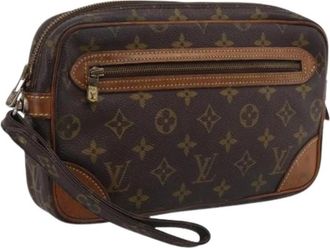 Louis Vuitton Pre-owned Monogram Clutch - Dames - Vintage Clutch - Bruin - ONE Size - Vintage