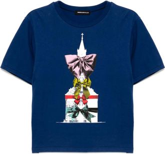 Undercover printed T-shirt - women - Cotton - 3 - Blue