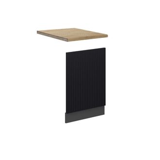 Vicco Panel Frontal Fame-line, Rayas Negras, 45 Cm, Et Roble, Vicco
