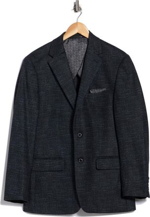 Duchamp Slim Fit Stretch Knit Sport Coat in Black at Nordstrom Rack, Size 46 Regular