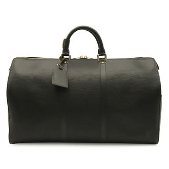 Louis Vuitton Black Noir Epi Leather Boston Bag (Pre-Owned)