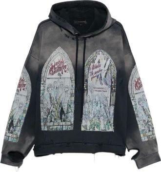 Who Decides War by Ev Bravado Felpa con cappuccio e tasca a marsupio - Grigio