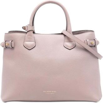 Burberry Pre-owned Handbags, female, Pink, Size: ONE SIZE Pre-owned Vintage Tote