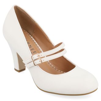 Journee Collection Women & apos;s Windy Medium and Wide Width Pumps