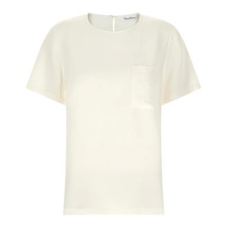 Max Mara Dames, Tops, Wit, Maat: M Zijde