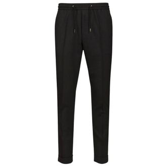 Paul Smith Wool Chino Broek met Trekkoord - Heren - Broeken - Zwart - Maat: W36 Wol