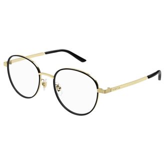 Gucci Glasses, male, Black, 52 MM, Round Eyewear Frame