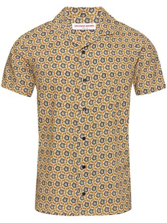 Orlebar Brown Camicia Hibbert Roseate - Giallo