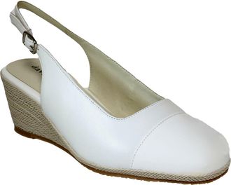 David Tate Sheyla Slingback Wedge Pump in White at Nordstrom, Size 10.5