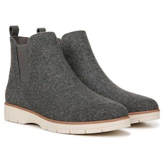 Dr. Scholls Northbound Boots Womens Charcoal Round Toe Chelsea HTAT1111